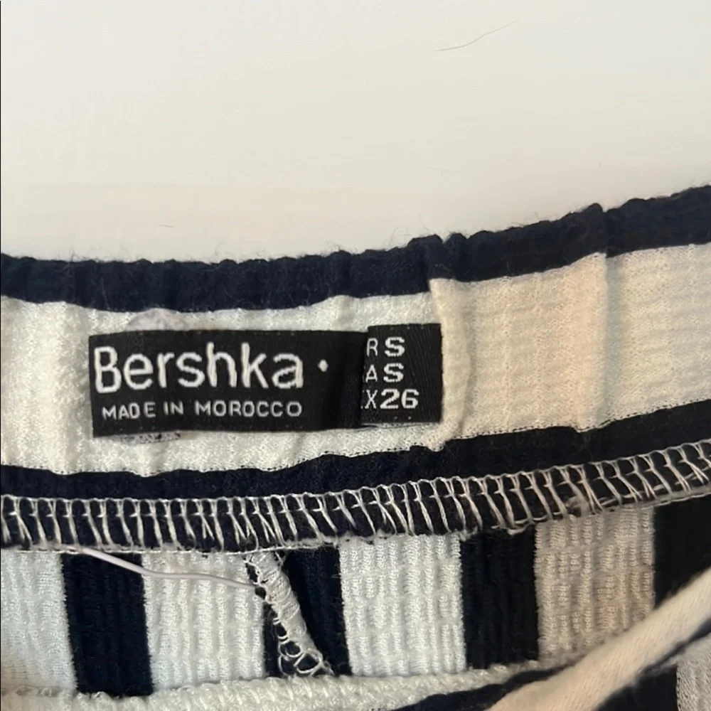 Bershka Navy and White Striped Jumpsuit - Picture 2 of 3